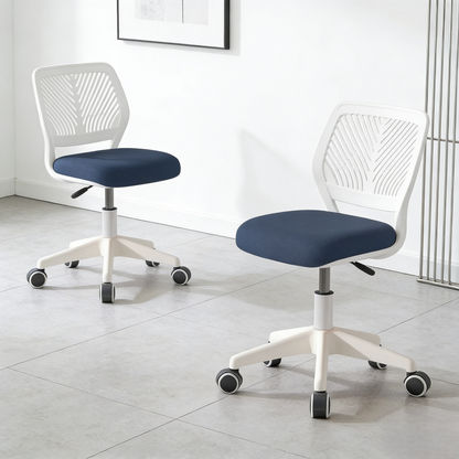 Ergonomic Low-Back Task Chair with Wheels