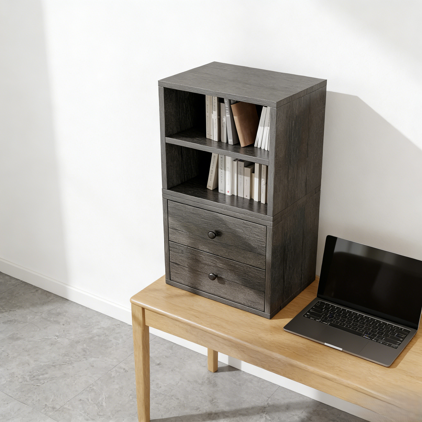 Modular 2-Drawer Storage Cube (Mix-and-Match Cabinet)