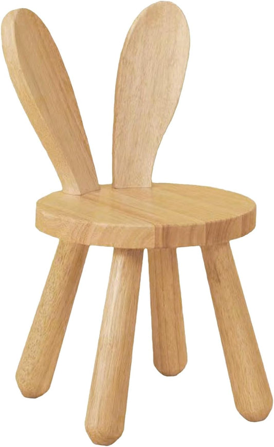 Wooden Bunny-Shaped Kids' Chair