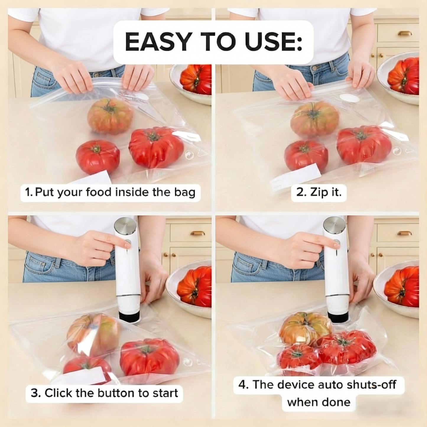 EasyHomey™ Handheld Vacuum Sealing Storage Kit